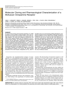 Molecular Cloning and Pharmacological Characterization of a