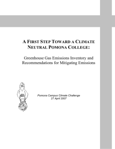 College greenhouse gas inventory