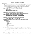 7 th grade Spring Final Study Guide