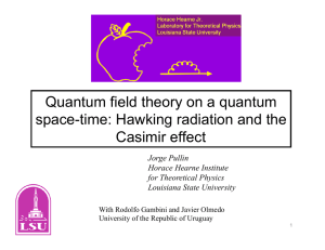 Quantum field theory on a quantum space