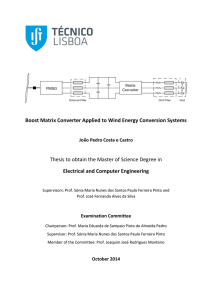 Boost Matrix Converter Applied to Wind Energy Conversion Systems