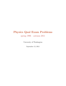 Archived Qualifying Exam Problems - UW SharePoint
