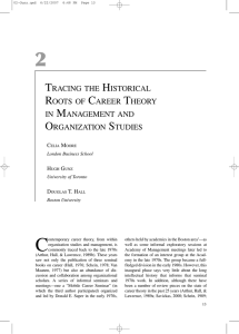tracing the historical roots of career theory in