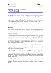 Climate Change Impacts - Pacific Islands