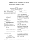 Java Database Connectivity (JDBC)