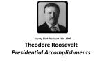 Theodore Roosevelt Presidential Accomplishments