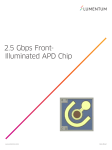 2.5 Gbps Front-Illuminated APD Chip