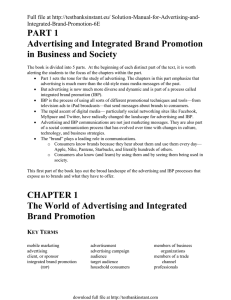Free sample of Solution Manual for Advertising and