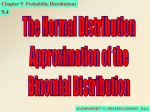 94The_Normal_Distribution Approximation of the Binomial Distribution