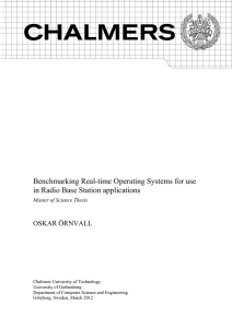 Benchmarking Real-time Operating Systems for use in Radio Base
