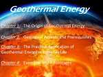 1 The Origin of Geothermal Energy