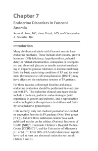 Endocrine Disorders in Fanconi Anemia