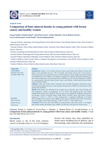 Comparison of bone mineral density in young patients