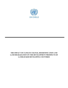 the impact of climate change, desertification and land - UN