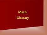 Grade 9 Math Glossary
