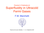 Superfluidity in Ultracold Fermi Gases