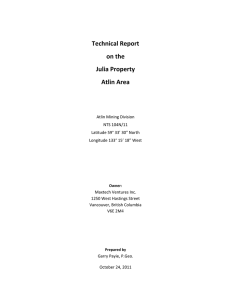 43-101 Report - Maxtech Ventures Inc.