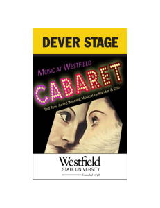 Cabaret Program.pub - Westfield State University