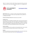 - City Research Online