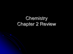 Chemistry Chapter 2 Review