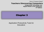 3 Chapter 3: Application Productivity Tools for Educators The