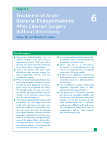 Treatment of Acute Bacterial Endophthalmitis After Cataract Surgery