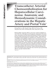 Transcatheter Arterial Chemoembolization for Hepatocellular