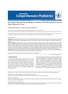 Presurgical Nasoalveolar Molding in a Neonate With Bilateral Cleft