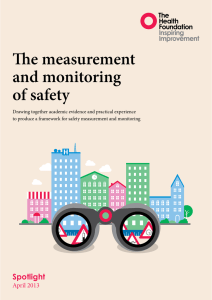 The measurement and monitoring of safety
