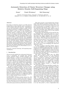 Automatic Detection of Cluster Structure Changes using Relative