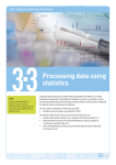 Topic guide 3.3: Processing data using statistics