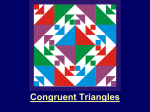 4-2 = Congruent Triangle Theorems