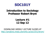 Chapter 1, Why Sociology?