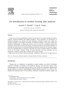 An introduction to modern missing data analyses