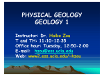 PHYSICAL GEOLOGY GEOLOGY 1 - UCLA