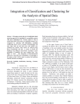 Integration of Classification and Clustering for the Analysis of Spatial