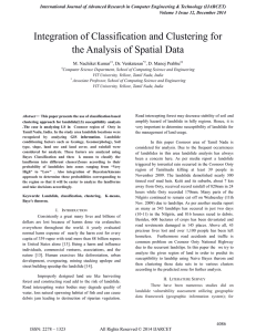 Integration of Classification and Clustering for the Analysis of Spatial