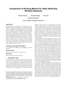 Self Organizing Wireless Mesh Networks