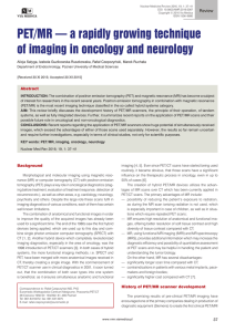 PET/MR — a rapidly growing technique of imaging in oncology and