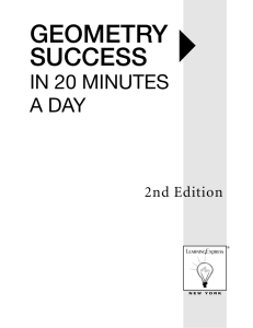 Geometry Success in 20 Minutes a Day, 2nd Edition