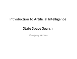 Introduction to Artificial Intelligence State Space Search