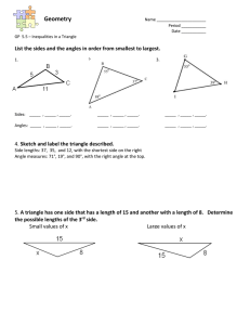 GP 5.5 Inequalities in a Triangle