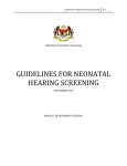 Guideline for Neonatal Hearing Screening
