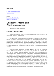 Chapter 8. Atoms and Electromagnetism