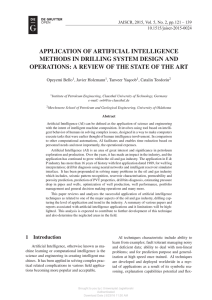 APPLICATION OF ARTIFICIAL INTELLIGENCE METHODS IN