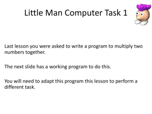 Little Man Computer Task 2