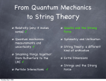 From Quantum Mechanics to String Theory