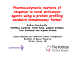 Hardcastle, A., et. al. Pharmacodynamic markers of response to