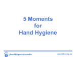 Moment 3 - Hand Hygiene Australia