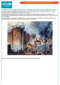 French Revolution - Storming the Bastille